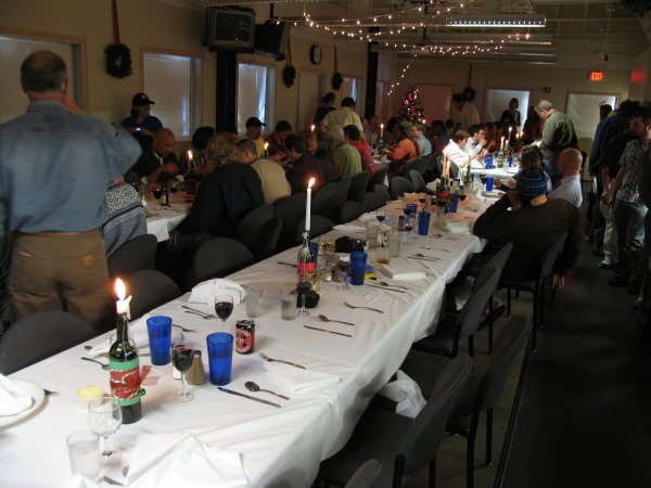 Christmas in the South Pole galley