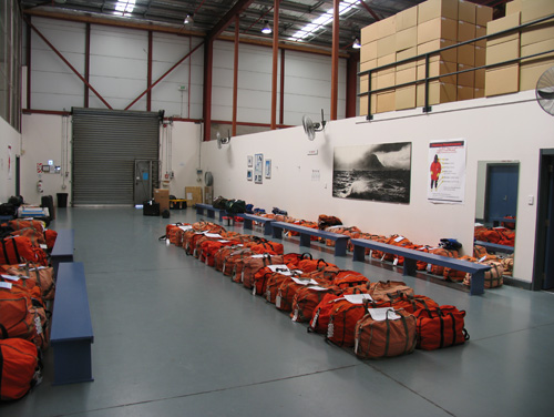  Bags ready for departure at the CDC 