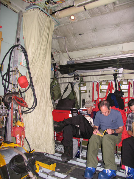 The men's facilities on a LC-130