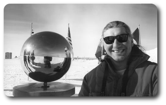Darryn at the South Pole